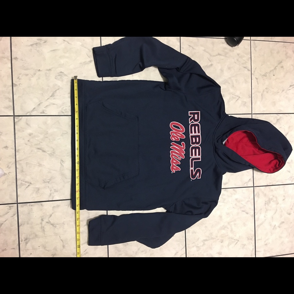 Ole Miss Rebels Blue Youth L (16-18)Colosseum Athletics Hoodie Pullover Jacket